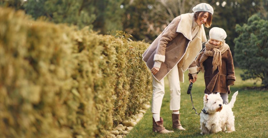 Family and Dog